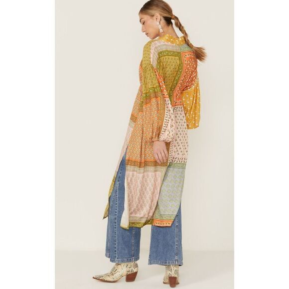 NWOT JEN'S PIRATE BOOTY WOMEN'S DAYDREAM MANON MULTICOLORED KIMONO - Picture 3 of 12